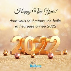 🥂 Nous vous souhaitons une belle et heureuse année 2022 🥂🎉🍾