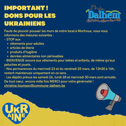 Dons pour les Ukrainiens