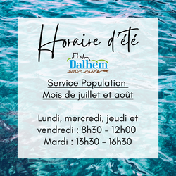 Horaire d'été