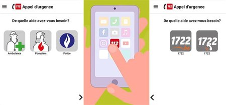 L’application pour smartphone 112.be évolue en proposant 2 menus ...