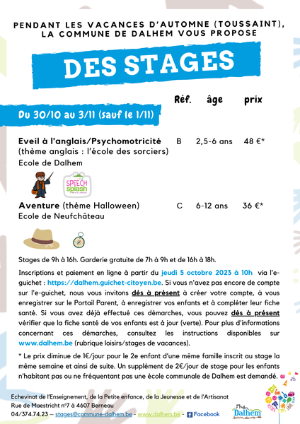 Stages automne sem 2