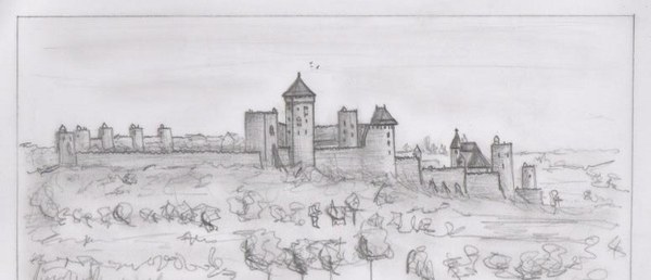 Château de Dalhem Esquisse